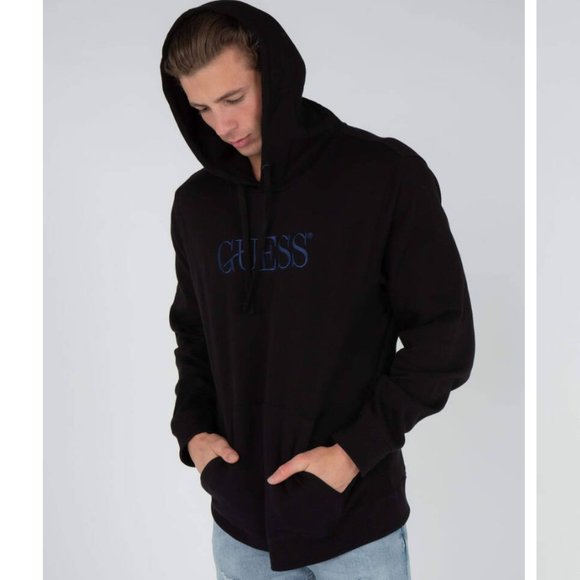GUESS - Eco Roy Fleece Hoodie - Picture 2 of 5